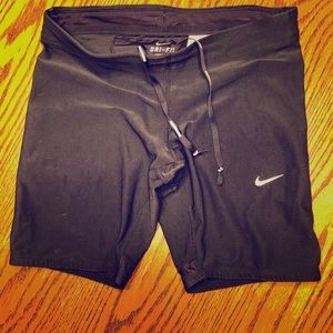 Nike women’s black dri-fit spandex shorts